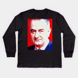 lyndon b johnson Kids Long Sleeve T-Shirt